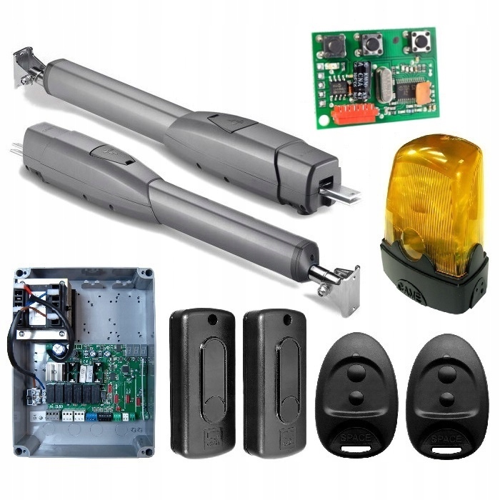 Zestaw CAME ATS SAFE ATS30DGM 24V do 6 m + 2 PILOTY SPACE SP2 + LAMPA KLED