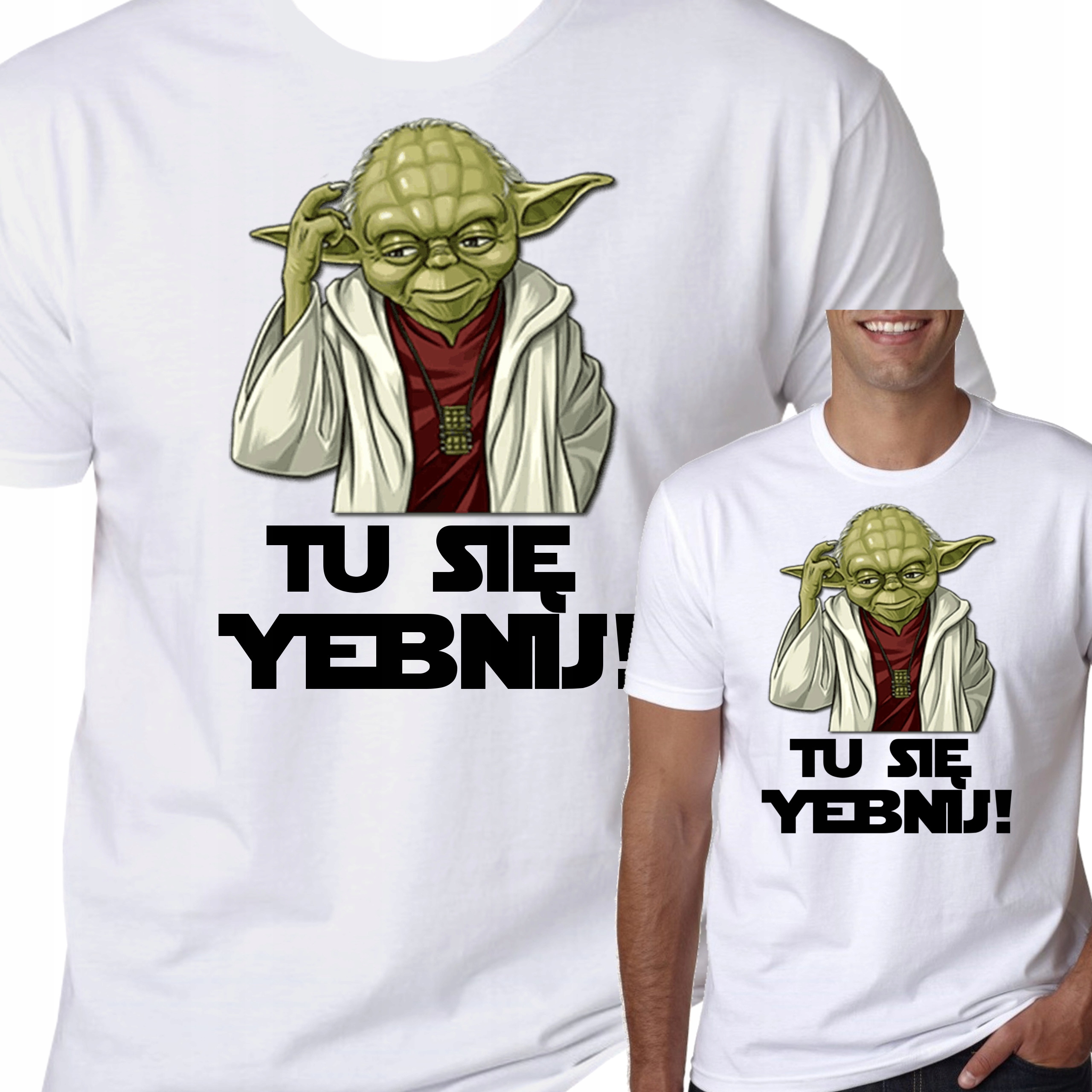 

T-Shirt Koszulka Star Wars Śmieszne Yoda XL 0642