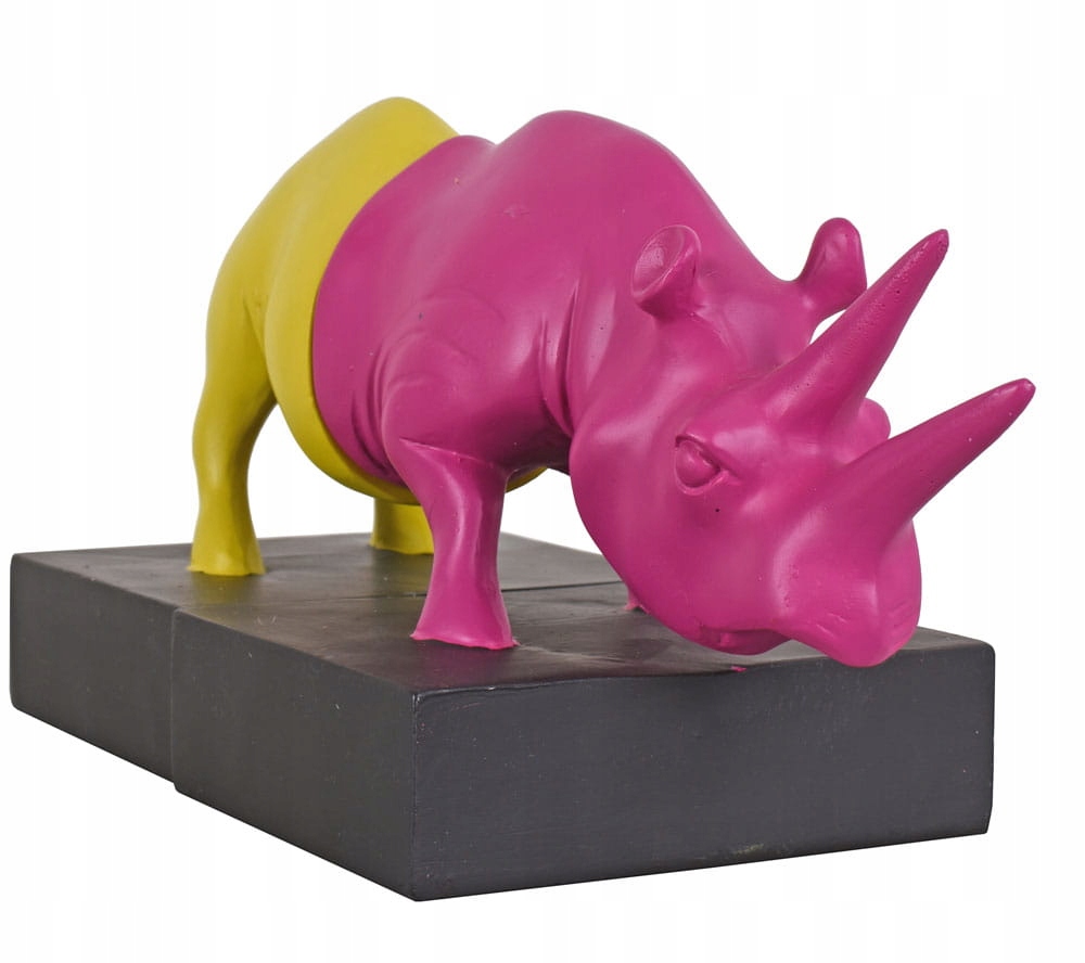 Podpórki Książek w Kształcie Nosorożca