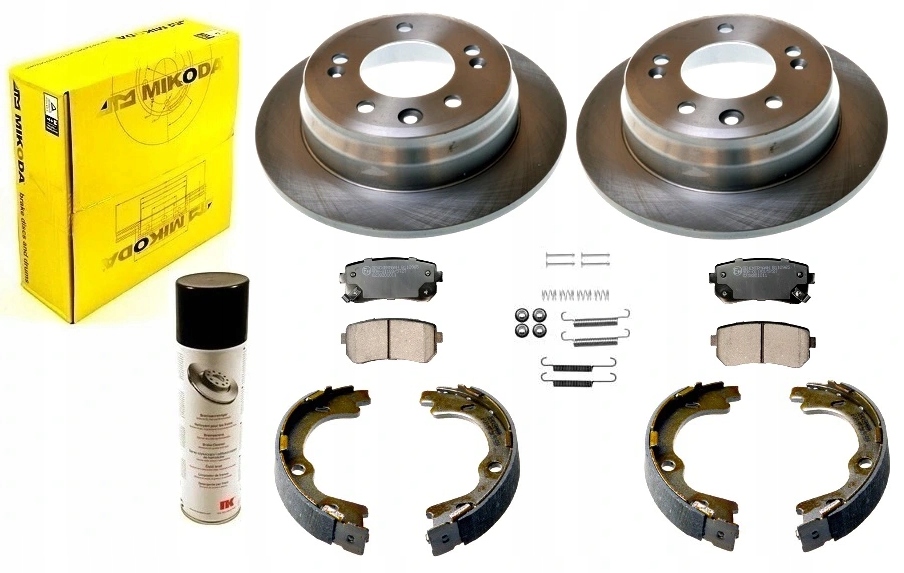 tarcze klocki szczęki HYUNDAI I30 I FD KIA CEED I ED 2006-2012 TYŁ KPL