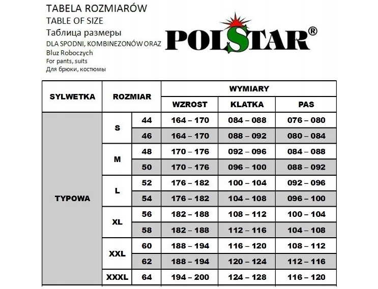 Polar Benefit RIVAL rozmiar XL Typ polar