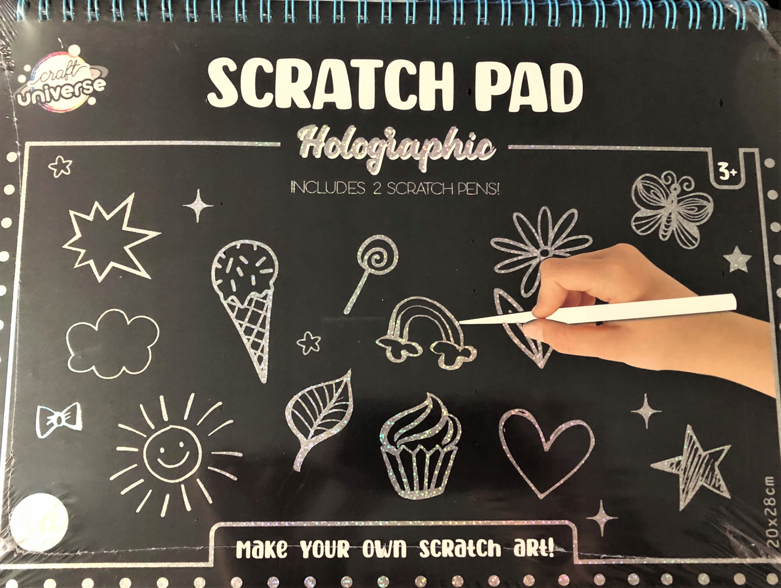 

Blok Zdrapka A4 Wydrapywanki 24 szt 2 Rysik