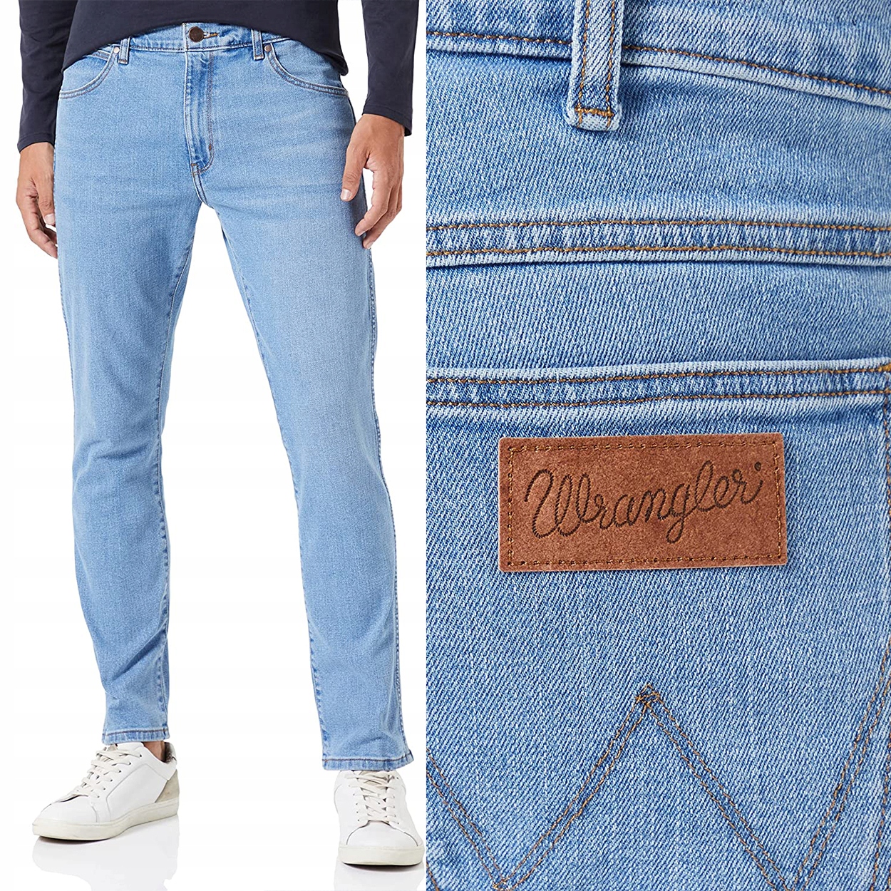 Wrangler Larston slim Lighthouse Přiléhavé Pánské Džínové Kalhoty W38 L34