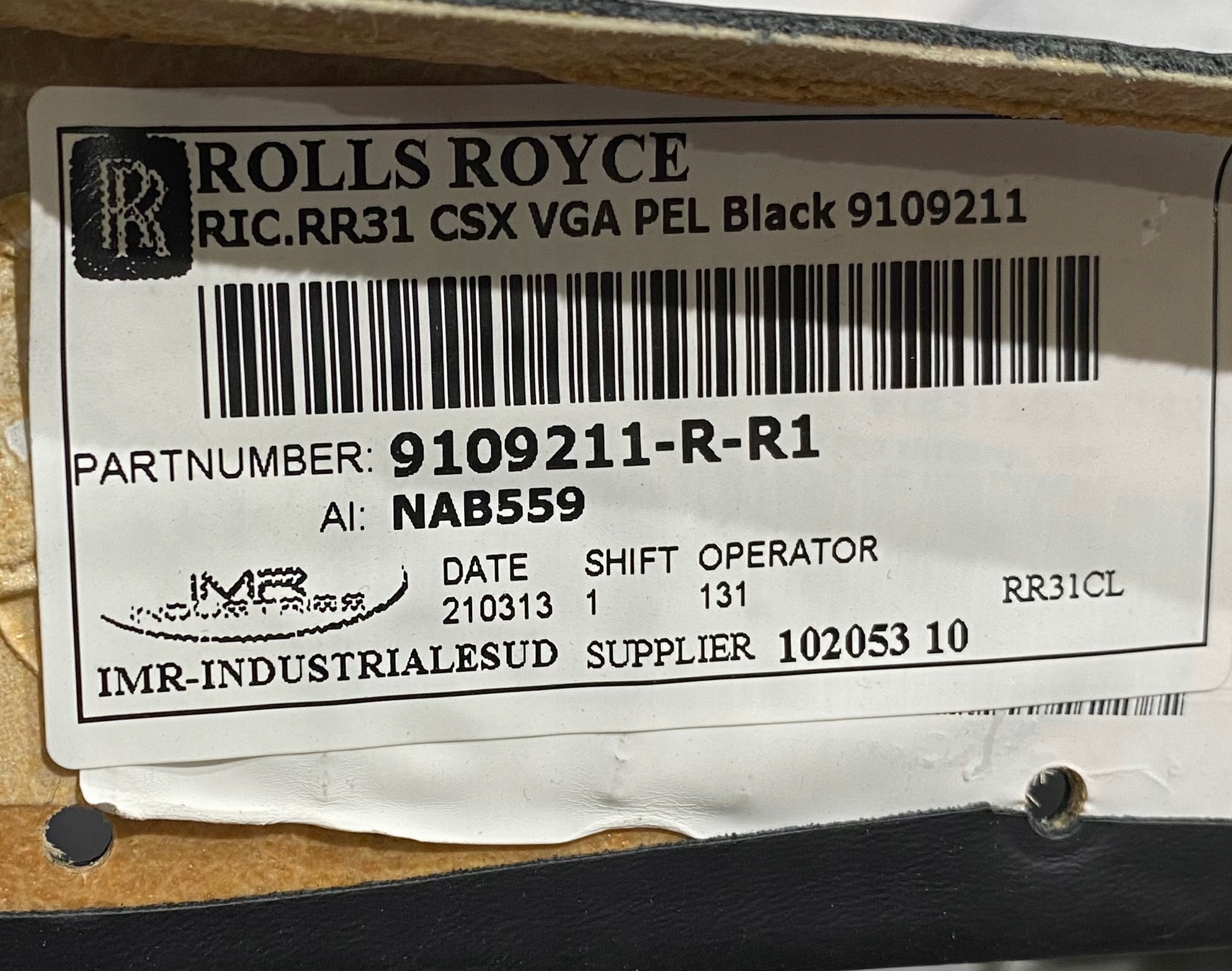 ROLLS ROYCE CULLINAN pillar cover LH 51439109211
