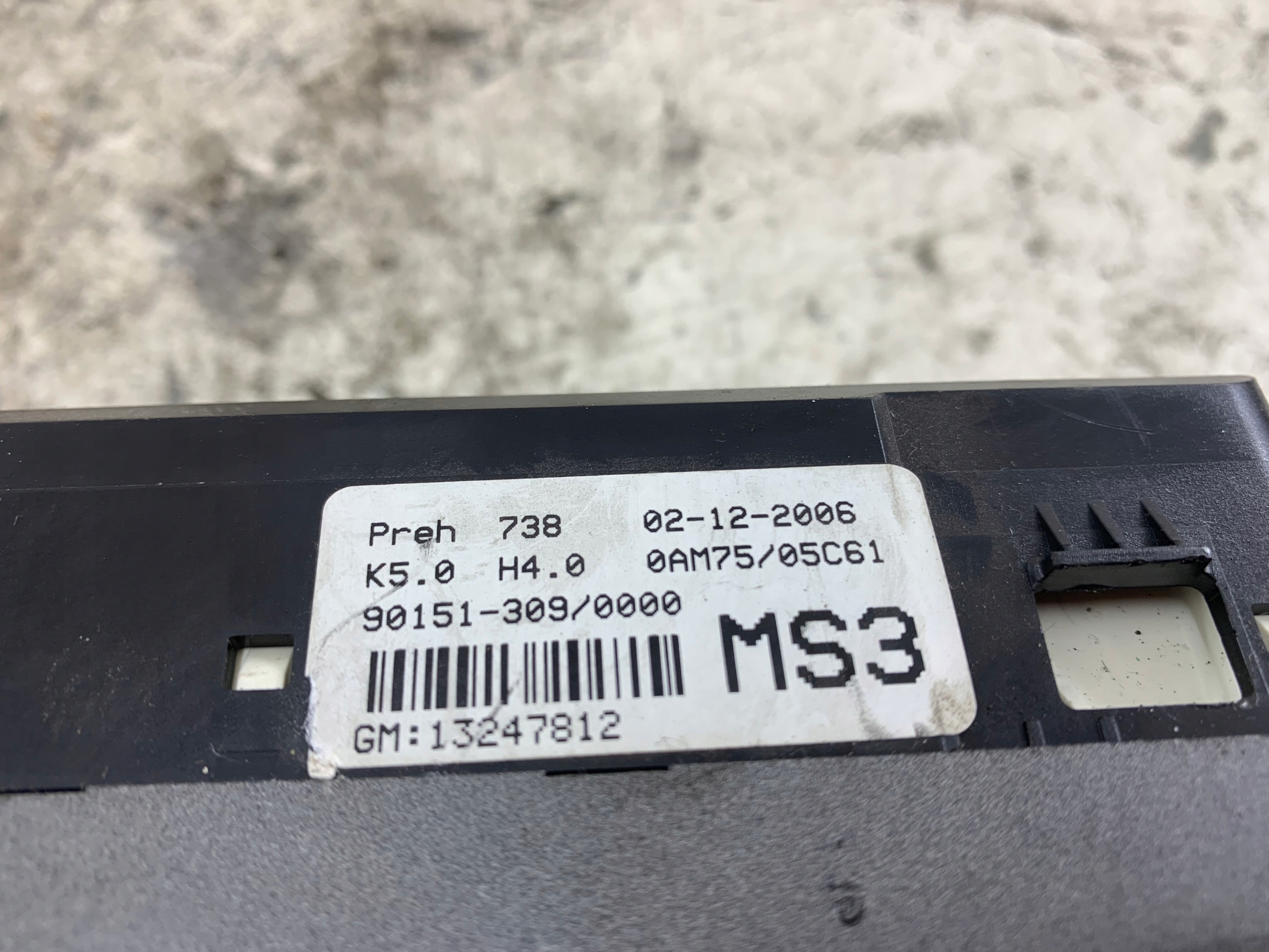OPEL ZAFIRA B Unite commande clima 13247812