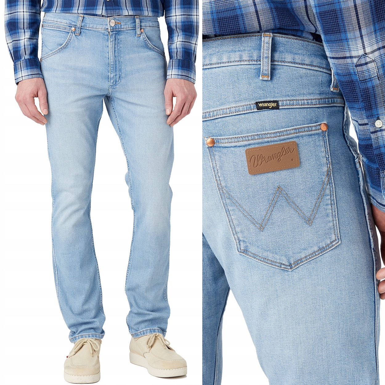Wrangler 11MWZ Slim Horizon jednoduché přiléhavé džínové kalhoty W33 L34