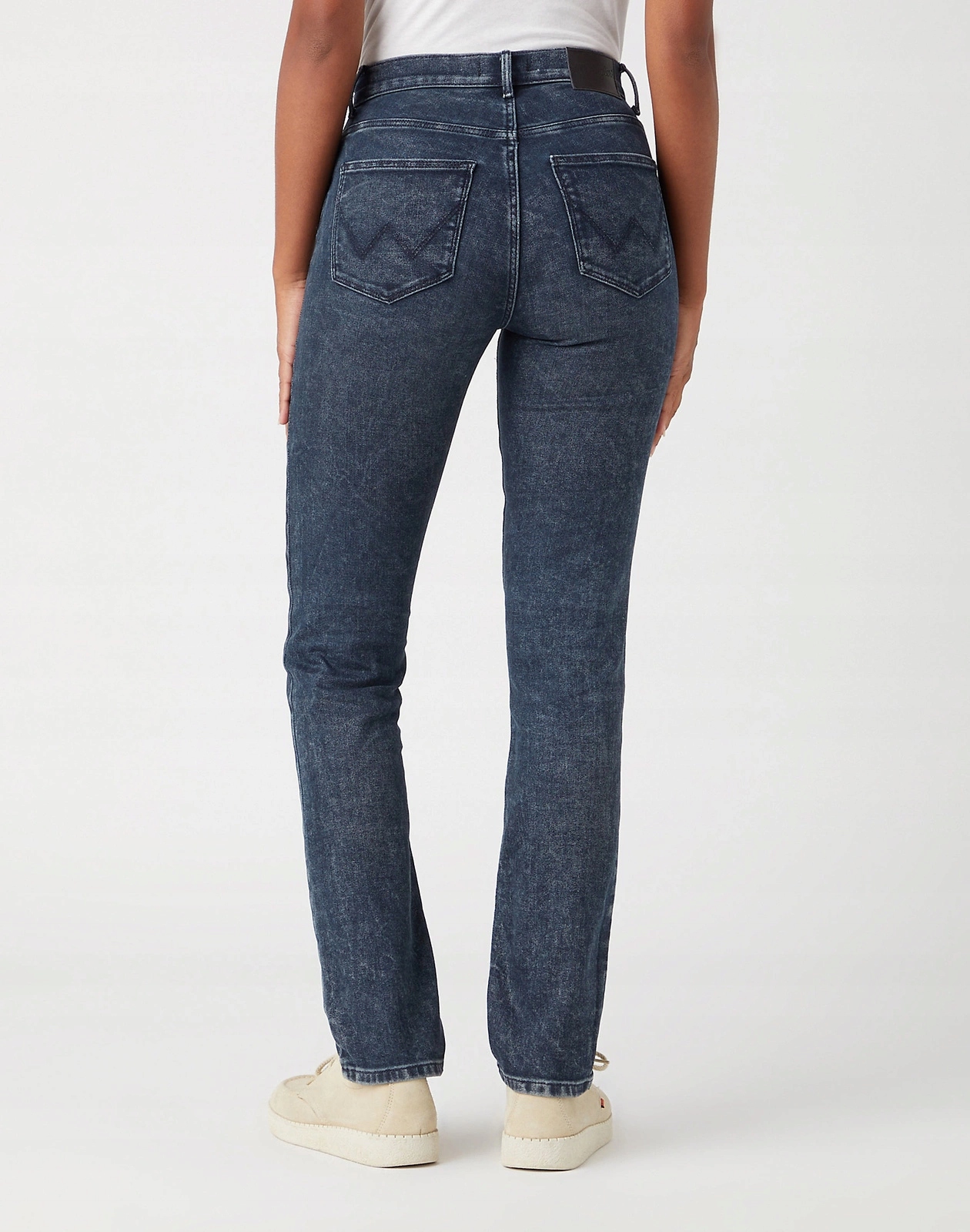 Dámské slim džínové kalhoty Wrangler Slim Blue Pepper 112342789 30/32