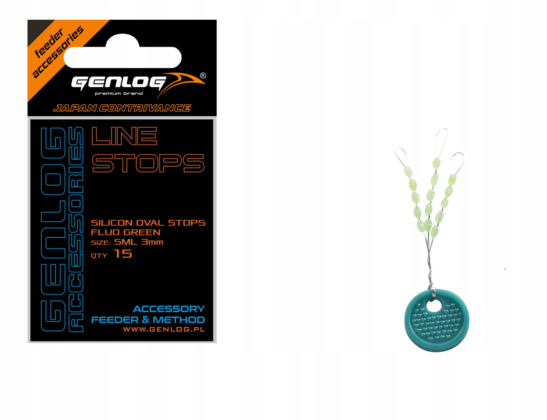 

Stopery Silikonowe Green Oval Genlog 3mm