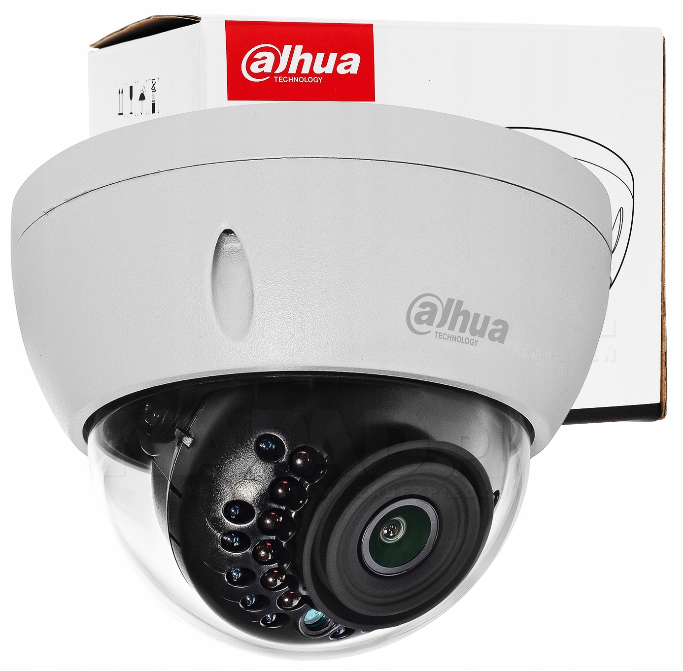 Kamera Ip 2MP Dahua IPC-HDBW1230E-S-0280B Wandaloodporna IK10