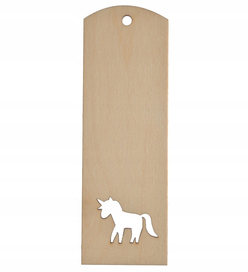 

Zakładka Do Książki Jednorożec Drewniana