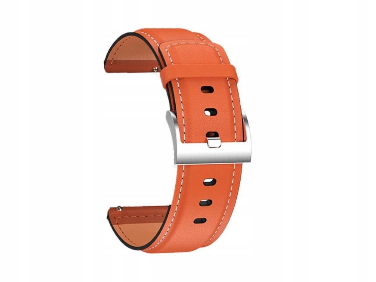 

Pasek Do Zegarka Smartwatch 22mm Brązowy Ekoskóra