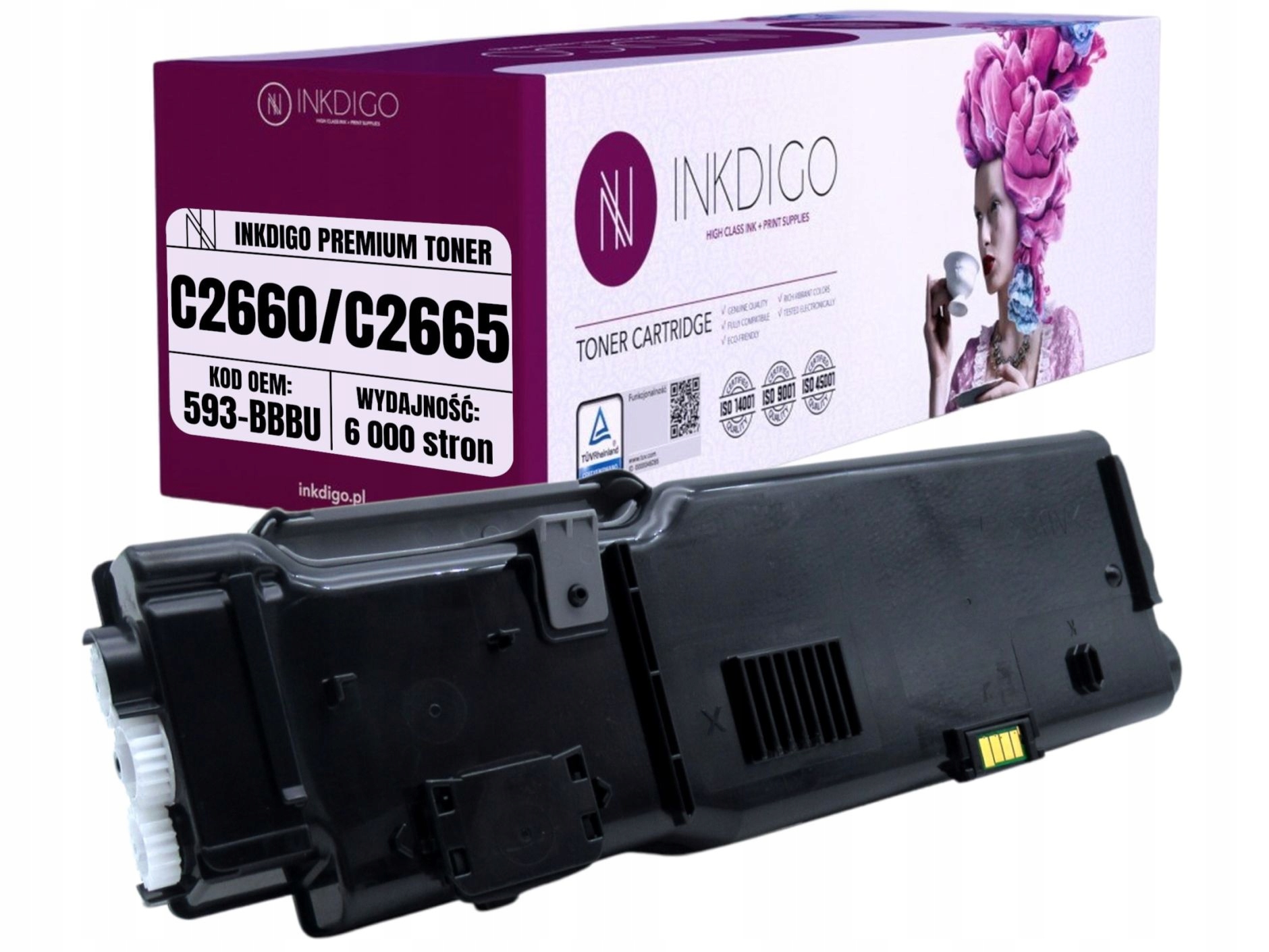 Náhradní toner 593-BBBU pro tiskárny Dell C2660dn C2665dnf
