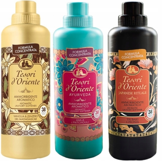 Levně Tesori d'Oriente Sada 3 italských oplachovacích přípravků 760 ml Vaj