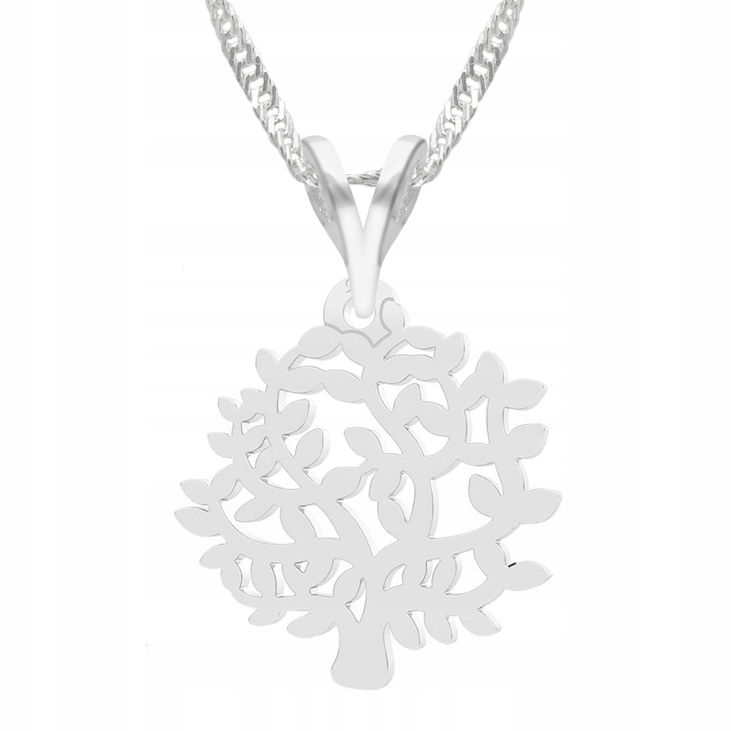 Stříbrný náhrdelník s ažurovým stromem Strom ažurový Stříbro 925
