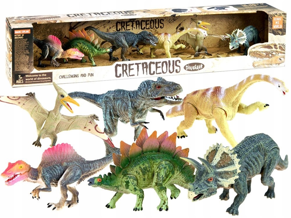 

Zestaw dinozaurów Dinozaury malowane 6szt ZA2051