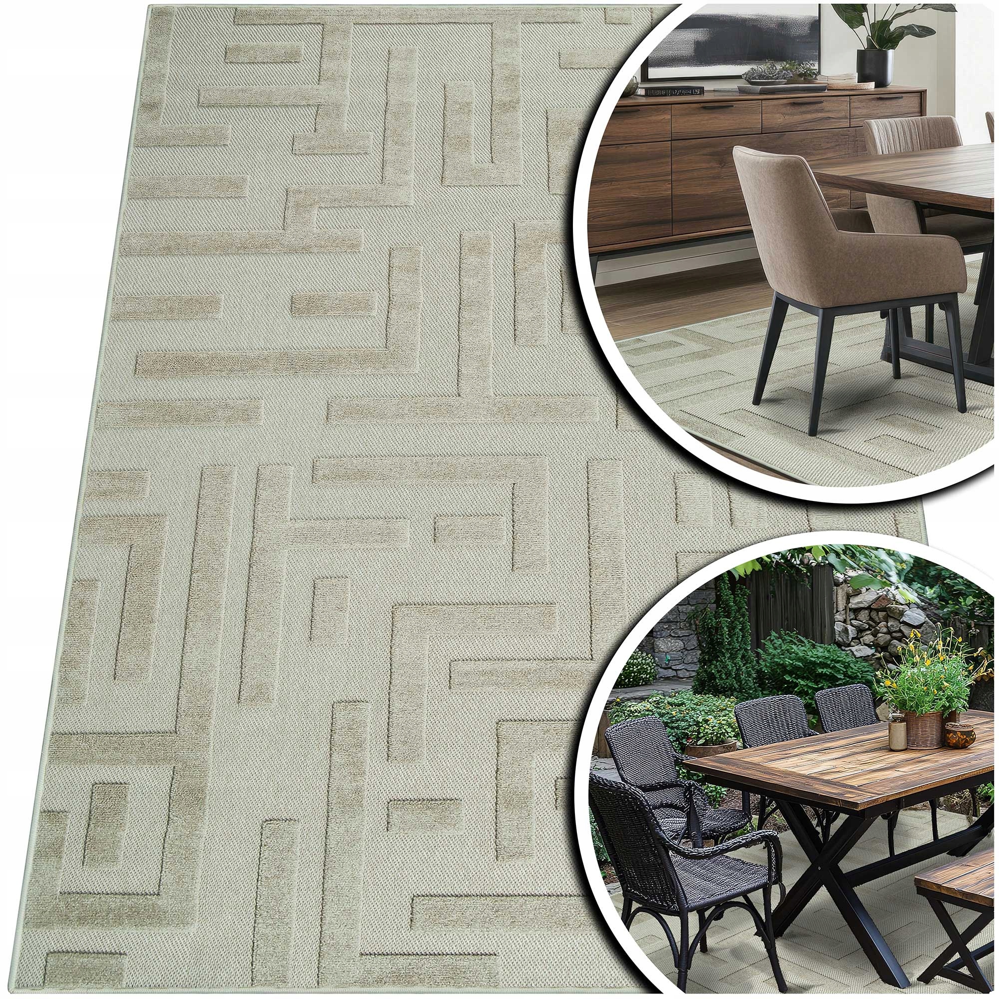 Béžový Koberec Do Obývacího Pokoje Koberec Do Ložnice Do Kuchyně Pokoje Medúza 140x200