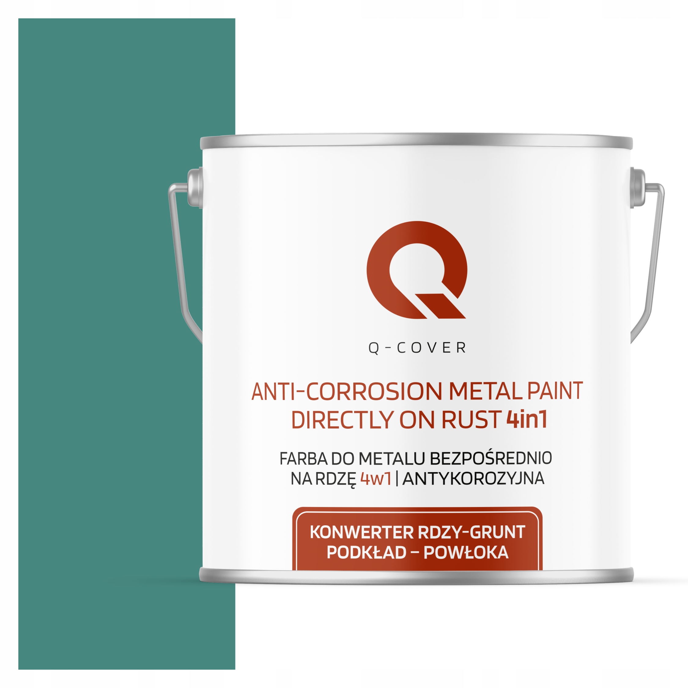 Antikorózna Farba Na Kov Proti Hrdzi, Tyrkysová, Mätová, Ral 6033, Lesk 5 L