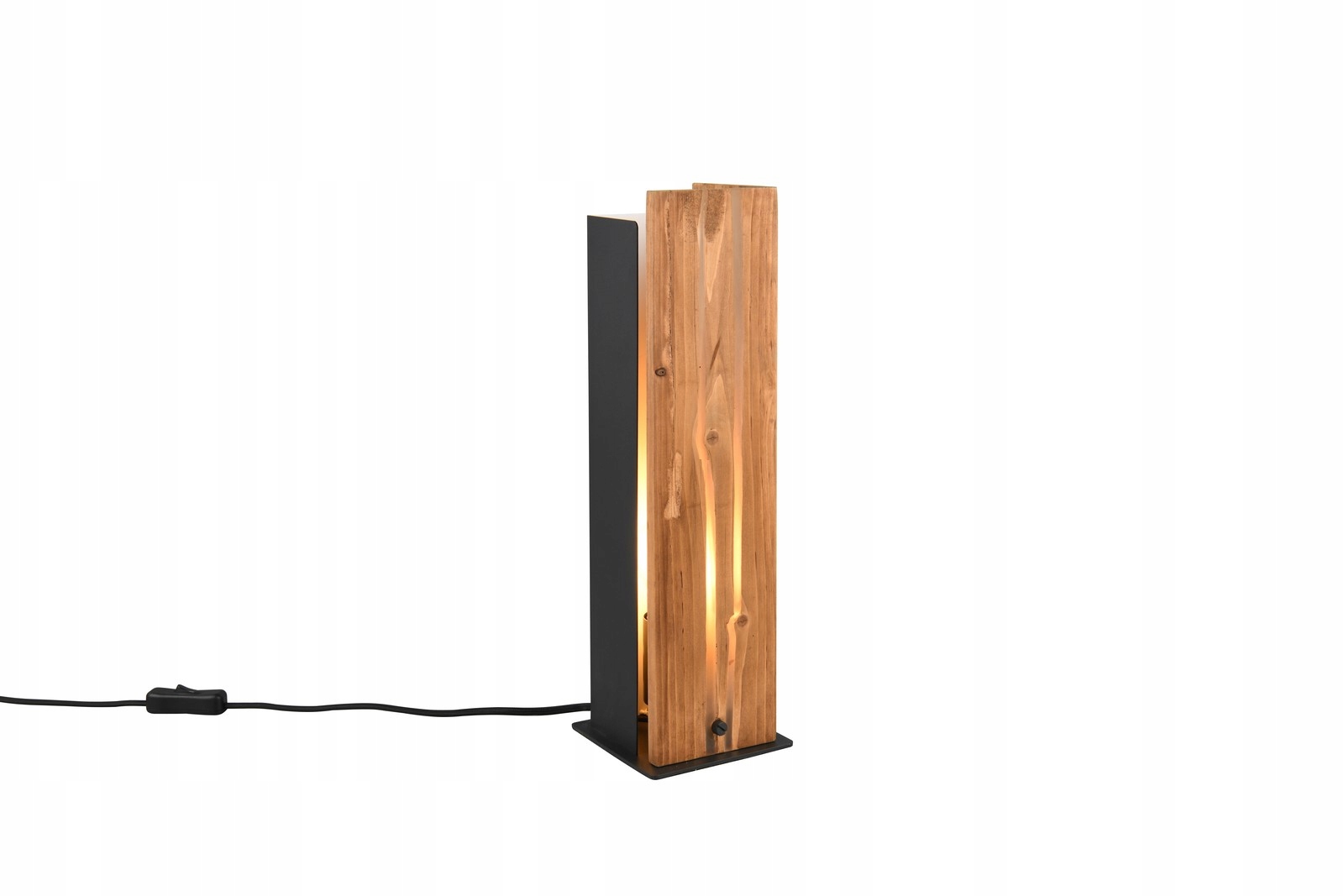 Drevená dekoratívna stolová lampa do obývačky 1xE27 10W Karuni Trio