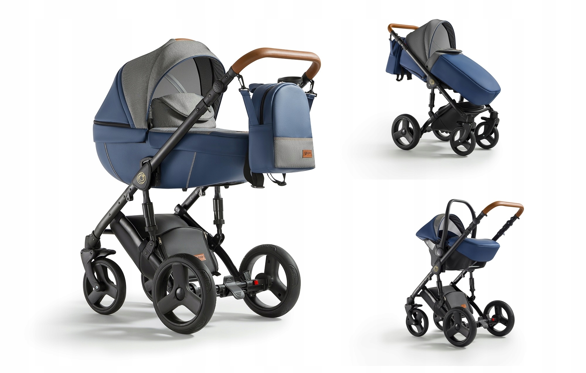 WÓZEK DZIECIĘCY VERDI ORION 3W1+TORBA + AKCESORIA