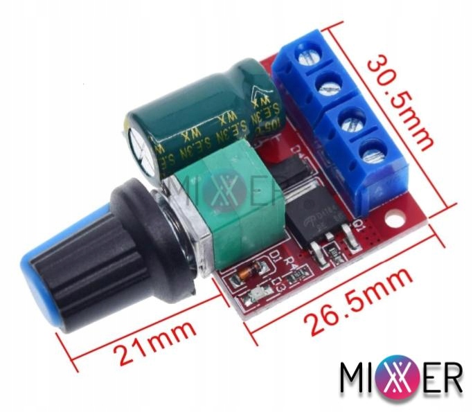 PWM Regulator Obrotów Napięcia LED DC 90W 5A 35V Producent Mixxer