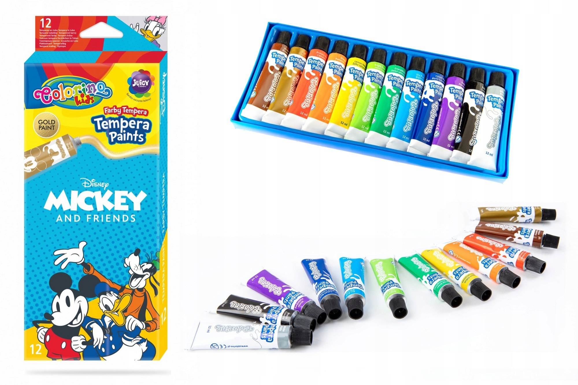 

Farby tempera w tubach x 12 ml Mickey