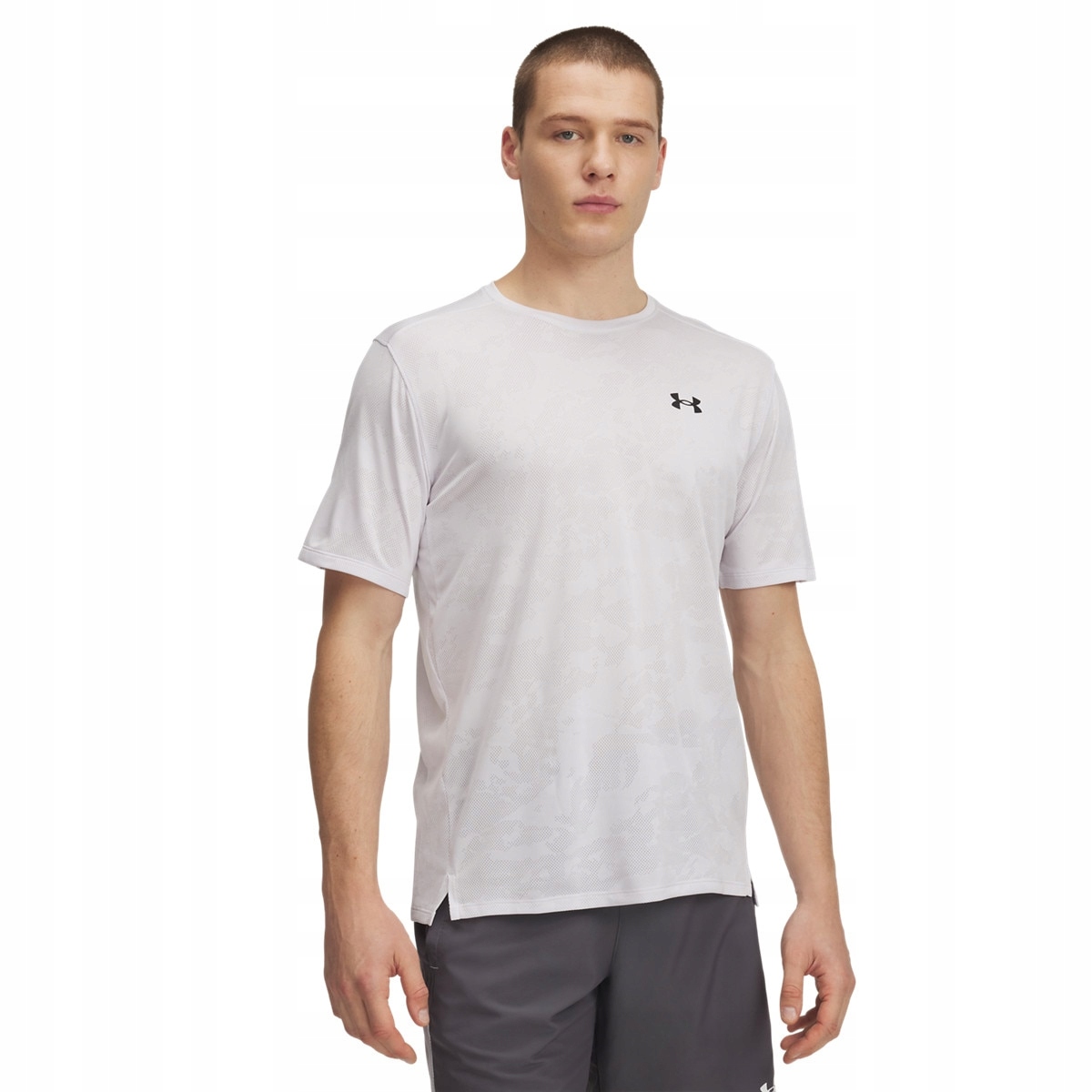 T-shirt treningowy męski Under Armour Tech Vent Jacquard biały Xs