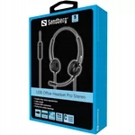 USB Office Headset Pro Stereo Sandberg 126-13 Marka Sandberg
