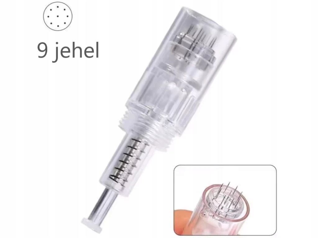 Cartridge pro Dermapen Mezoterapii 9 jehel sada 10 ks Šroubovací