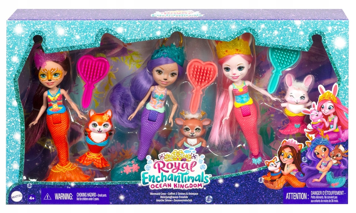 

Enchantimals Królewskie syrenki 3-pak HCF87