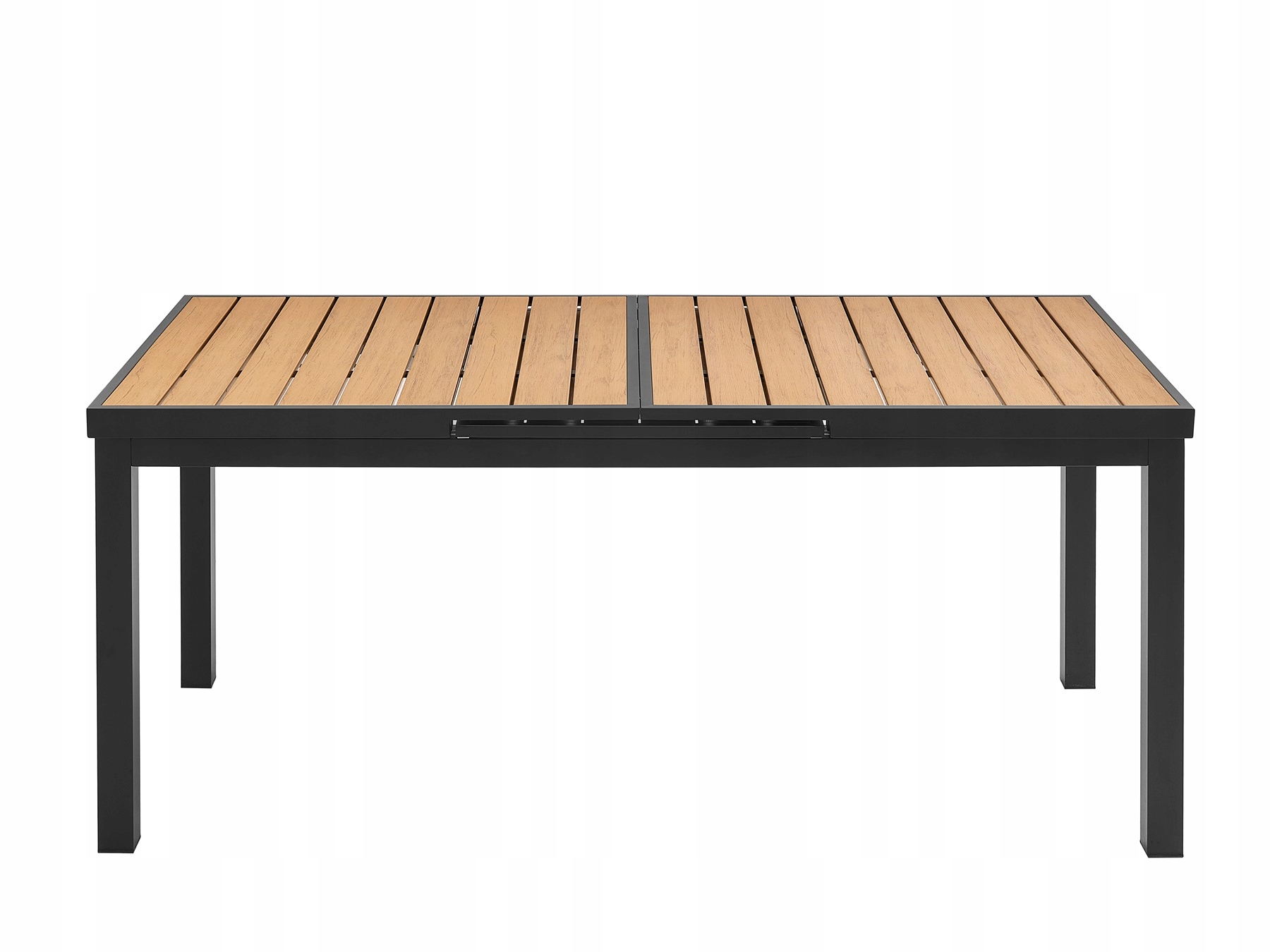 Stół ogrodowy aluminiowo-kompozytowy 180–240cm z blatem o strukturze drewna