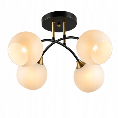 Lampa WiSZĄCA Sufitowa Plafon Żyrandol Białe Kule Led