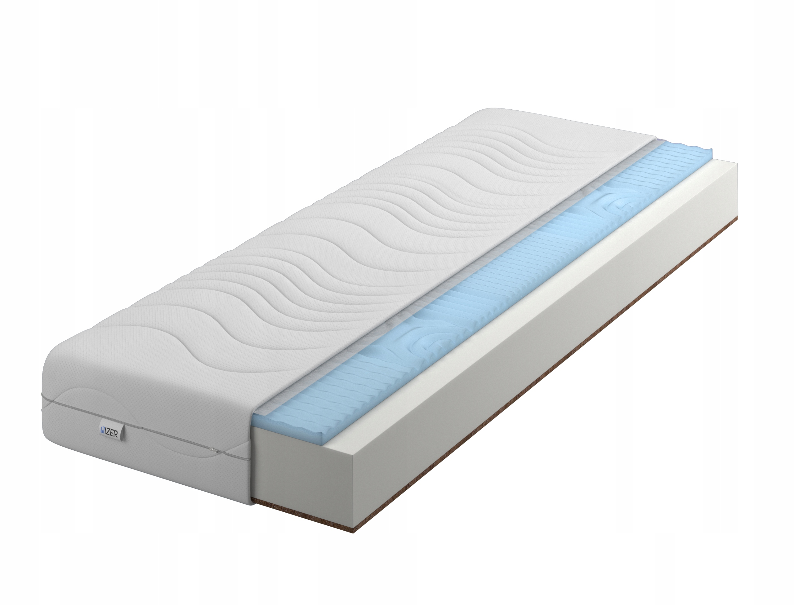 Penový matrac 140x200 16cm Kokos H3 H4 stredný 7 zón Masážna pena