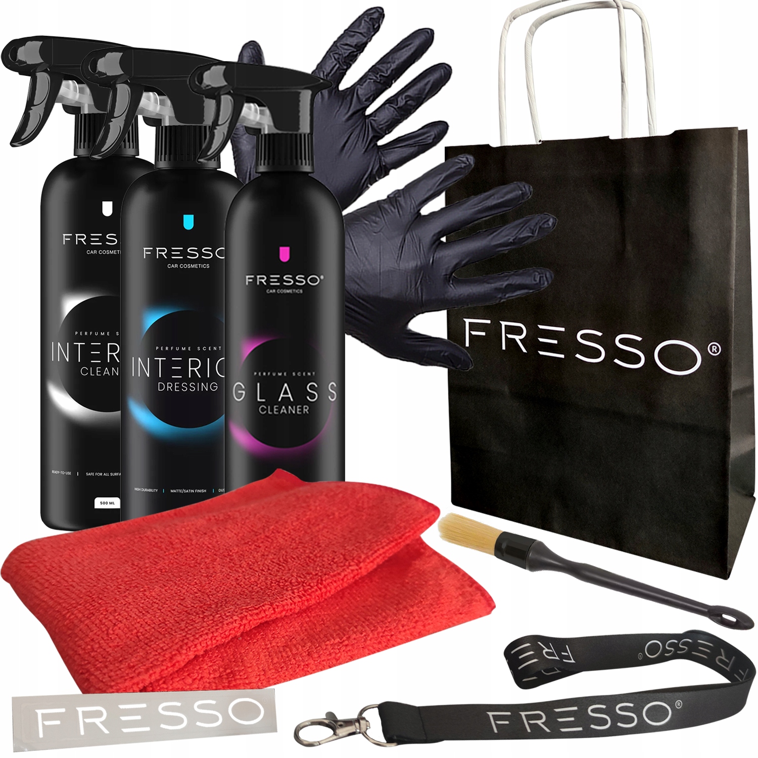 Zestaw Fresso Interior Cleaner Interior Dressing Glass Cleaner 500ml