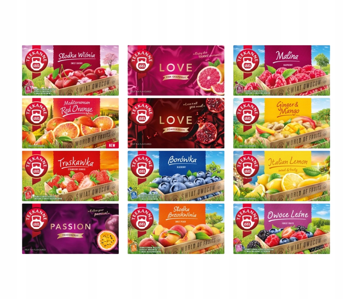 Teekanne sada 240 sáčků s 12 příchutěmi, nová příchuť v sadě