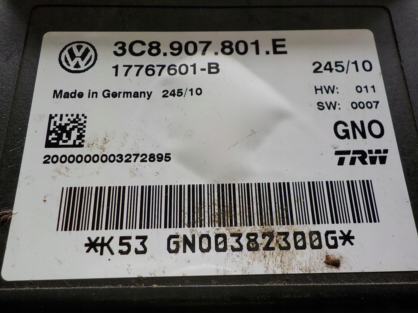 VOLKSWAGEN PASSAT B6 Unité commande confort 3C8907801E 17767601B