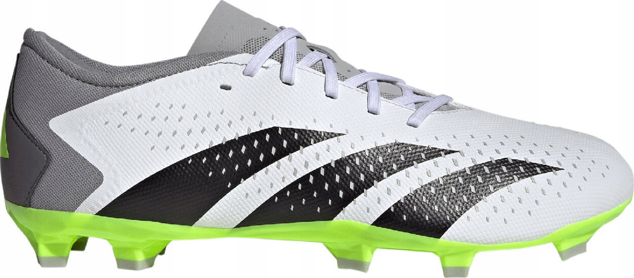 Fotbalová Obuv Adidas Predator ACCURACY.3 L Fg Bílo-šedé GZ0014 r 42 2/3