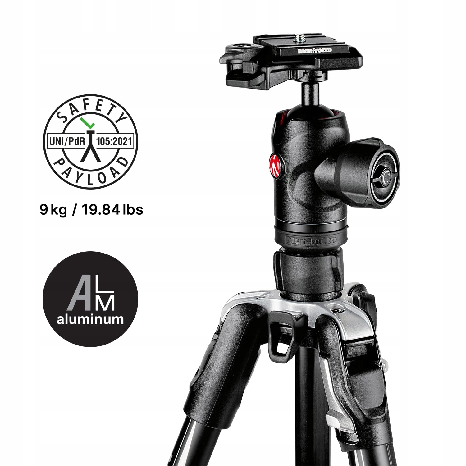 Manfrotto Befree Advanced zestaw statywów do aparatu Zamknięcie Twist — miniatura 3