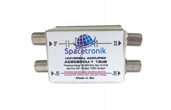 Wzmacniacz liniowy 2x Sat A0202PCU-1 15db