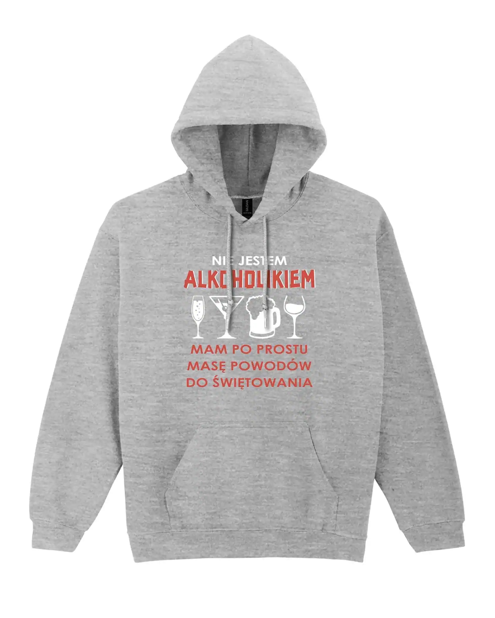 Mikina s kapucí Směšná šedá L