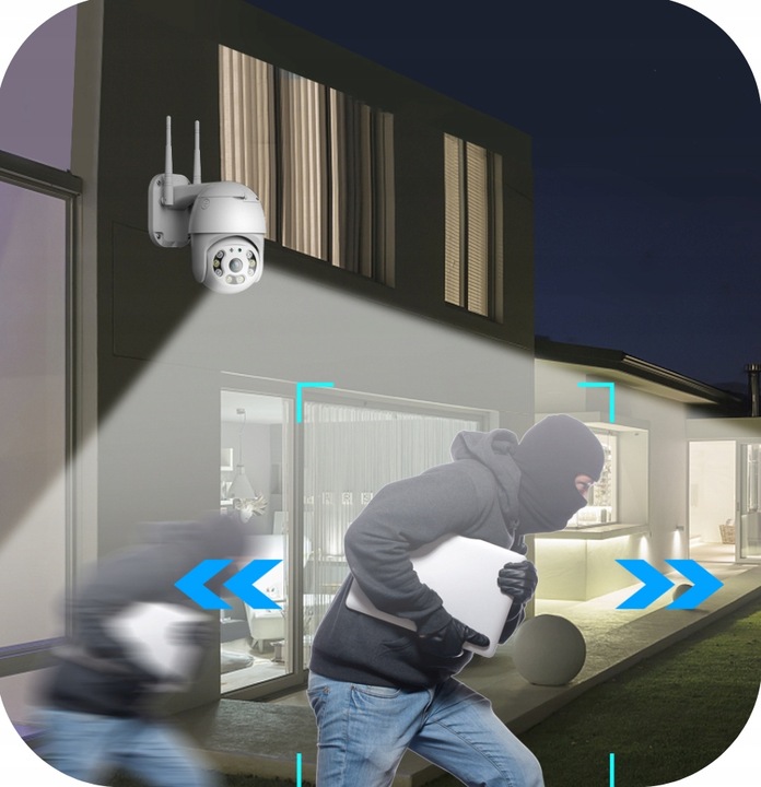 KAMERA WIFI IP SMART OBROTOWA FULL HD 2MP MONITORING 1080p ZOOM 4x DETEKCJA Technologia IP