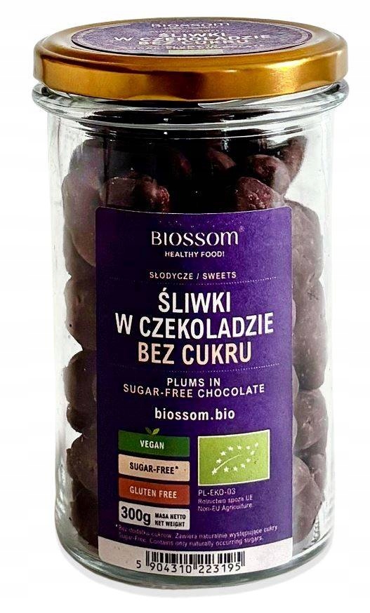 Kalifornské Švestky V Čokoládě Bc Bg Bio 300 g Biossom