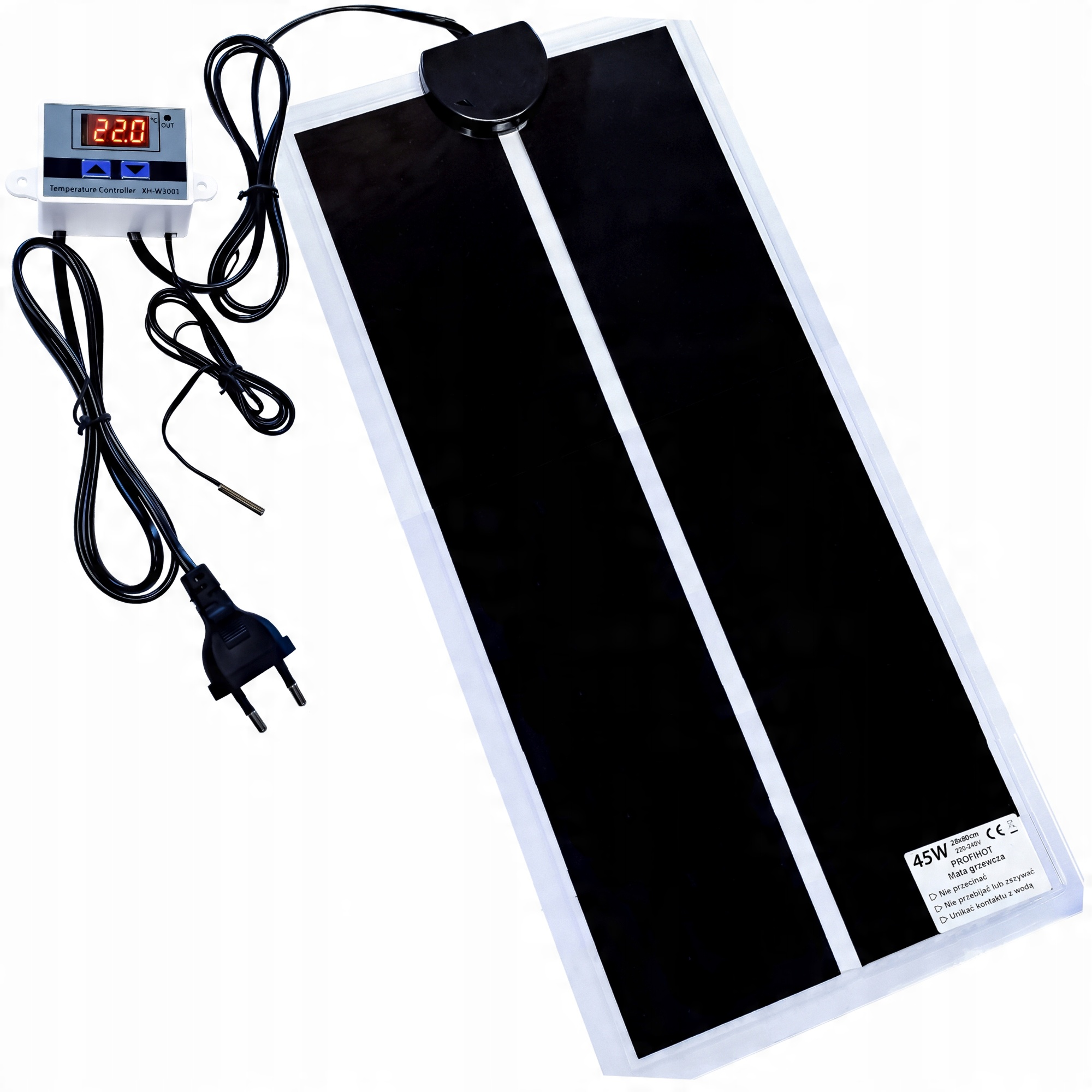 

Mata Grzewcza Z Termostatem Do Terrarium 28x80 45W