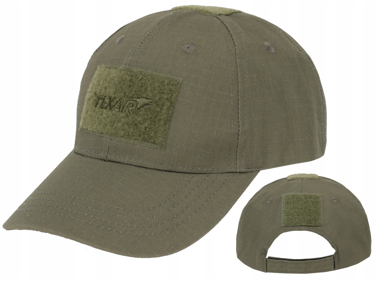 CZAPKA Z DASZKIEM BEJSBOLÓWKA TEXAR WOJSKOWA REGULOWANA NA RZEP OLIVE