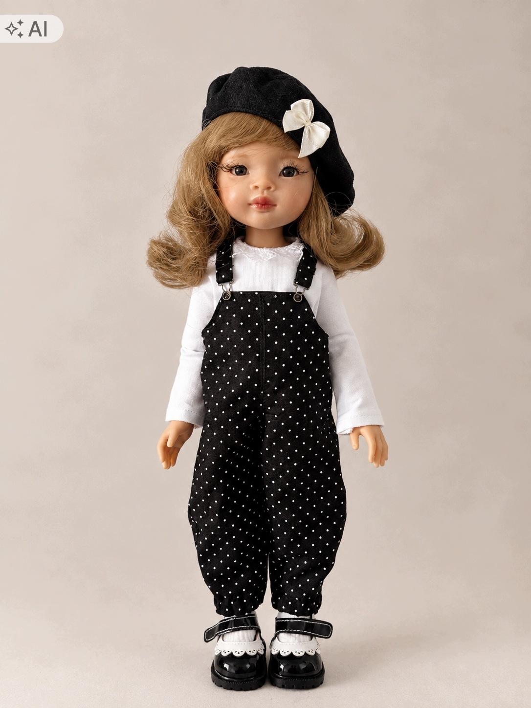 Oblečení pro panenky Paola Reina 32 cm amigas Bluza Beret Kalhoty Handmade