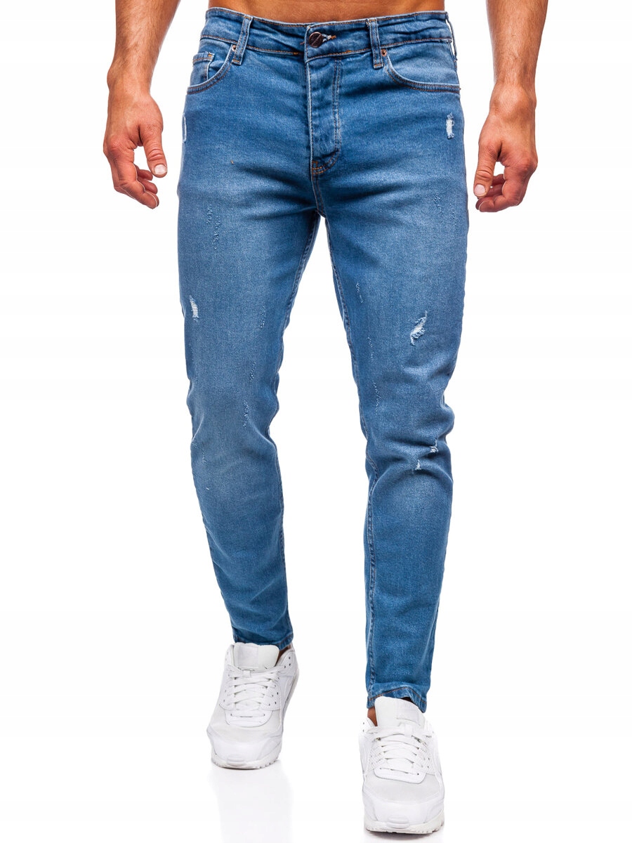 Pánské Džínové Kalhoty Slim Fit Tmavě Modré 6485 DENLEY_30/S