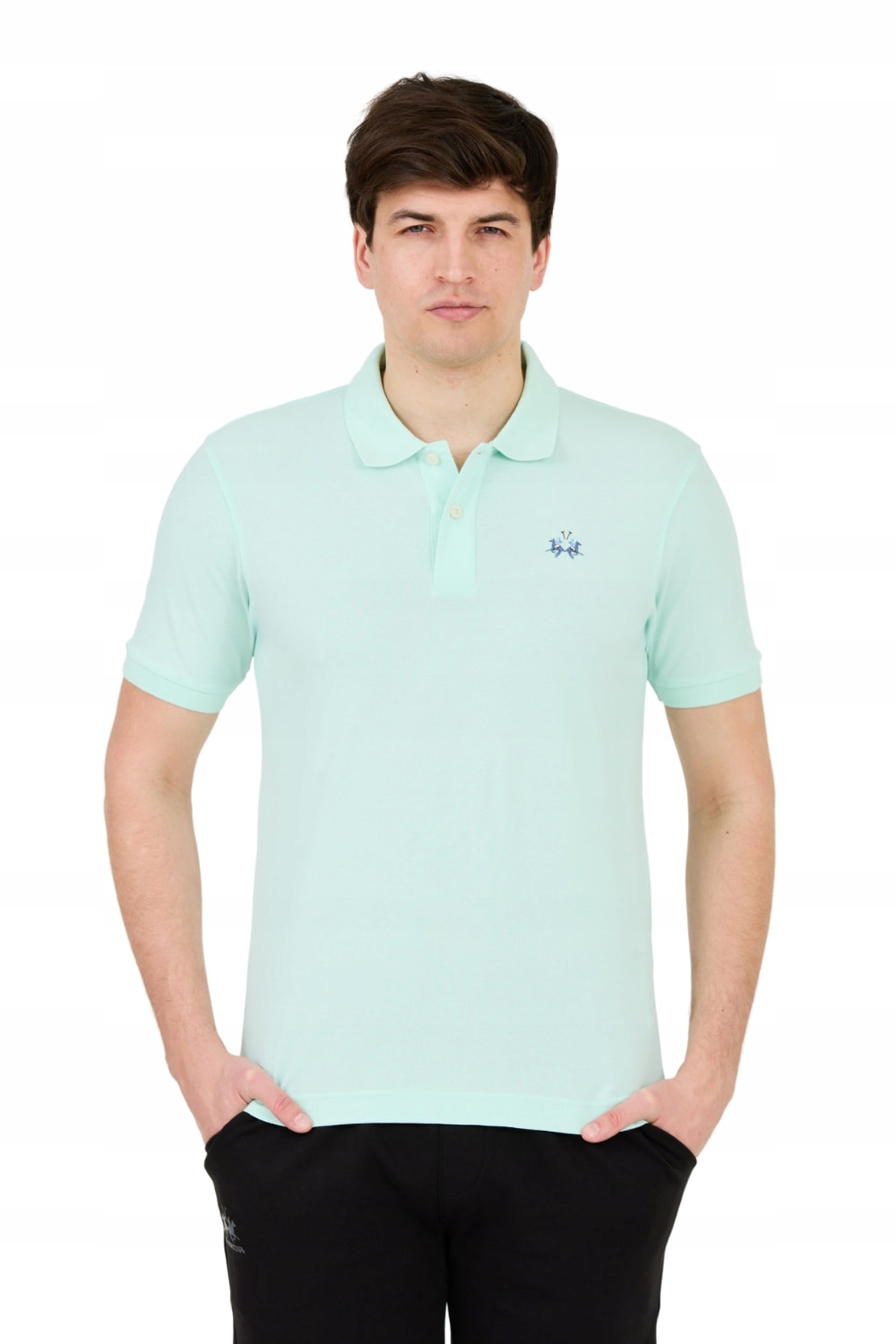 La Martina Mátová polokošile s malým logem XL