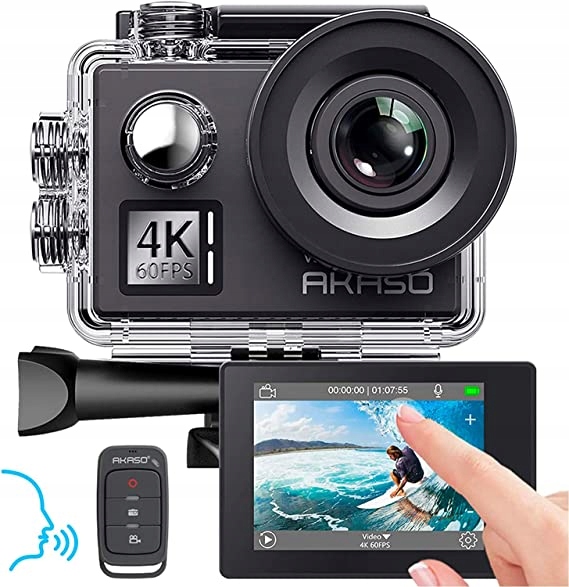 AKASO V50 Elite Kamera sportowa 4K, ekran dotykowy