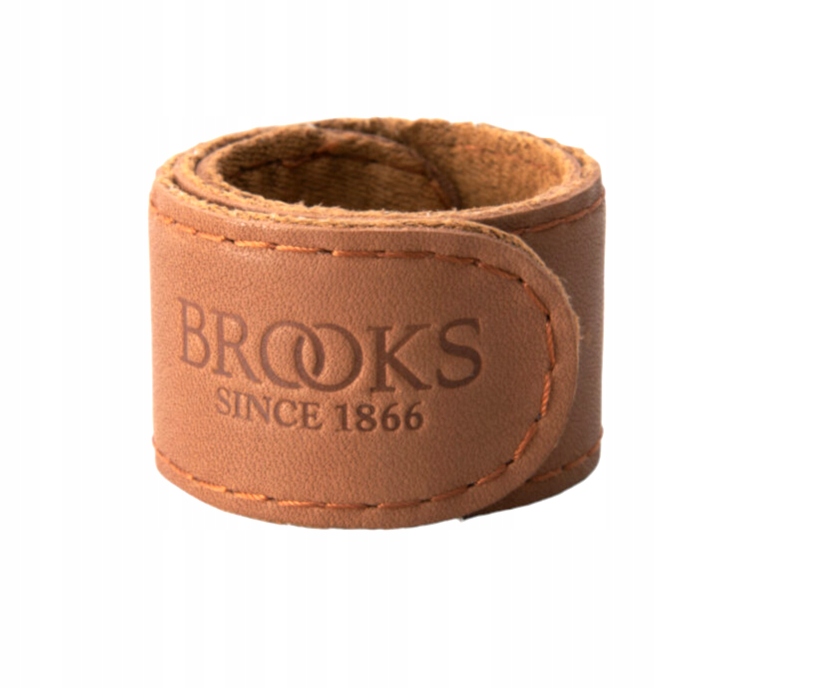 Brooks Trouser Strap opaska na nogawkę spodni skórzana naturalna
