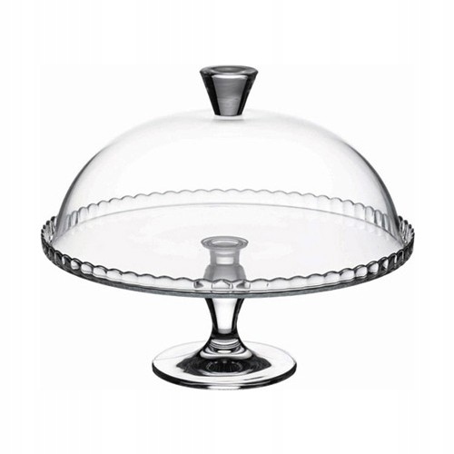 

Patera Szklana Z Kloszem Na Nóżce 32cm Z Kloszem