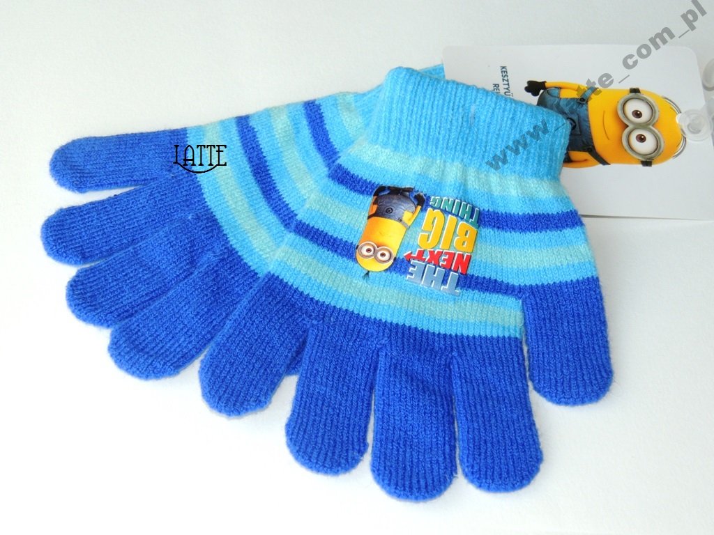 

Minionki 5 palczaste rękawiczki akryl 4-7 lat